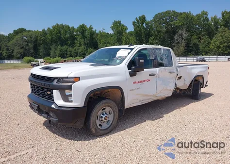 2022 Chevrolet Silverado 2500Hd 2Wd Long Bed Wt из США, поврежденный, VIN 1GC1WLE74NF259640